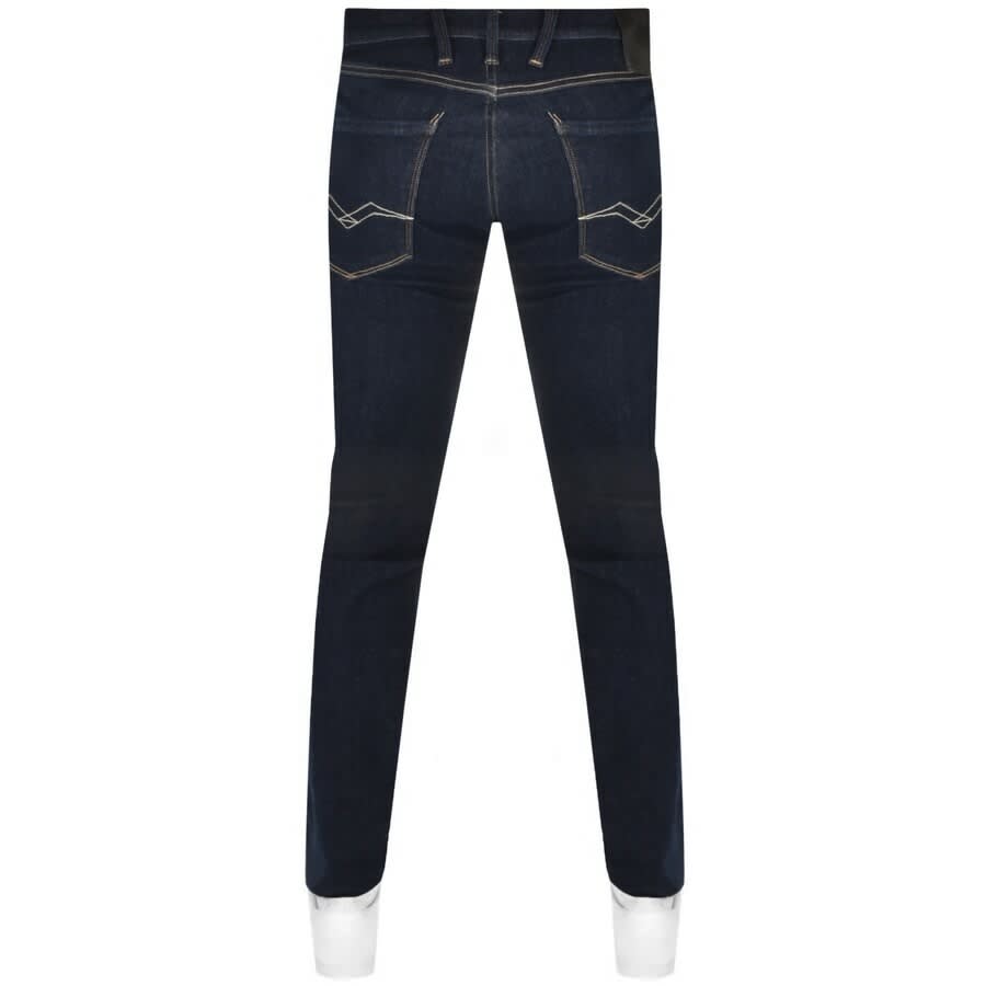 Replay Anbass Slim Fit Jeans Dark Wash Navy